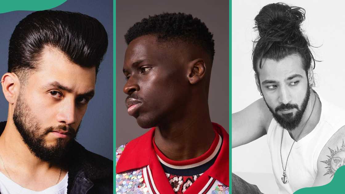 Hairstyles for men with diamond look   shape