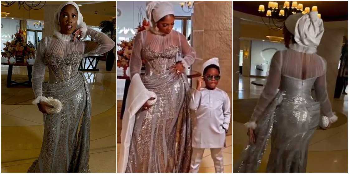 Tiwa Savage and her son Jamil Tiwa Savage and her son Jamil