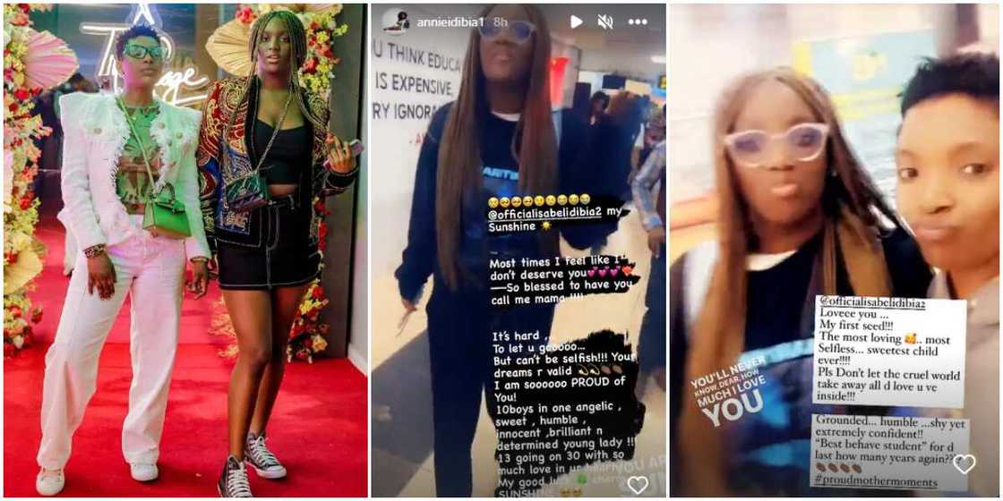 Annie Idibia and olivia Annie Idibia and olivia