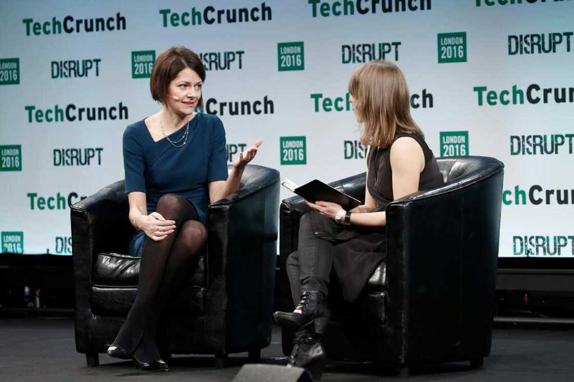 Darktrace chief executive Poppy Gustafsson (L) said the group's 'technology has never been more relevant in a world increasingly threatened by AI-powered cyberattacks' Darktrace chief executive Poppy Gustafsson (L) said the group's 'technology has never been more relevant in a world increasingly threatened by AI-powered cyberattacks'