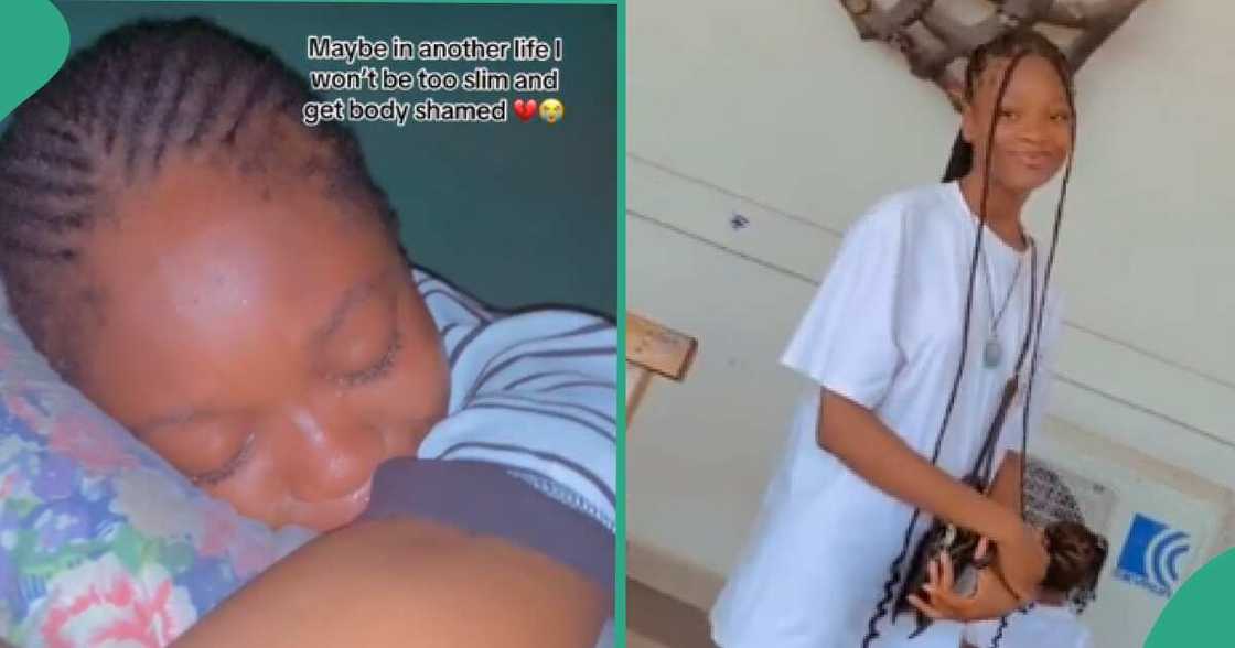 Lady cries out, says she is being body shamed for being too slim Lady cries out, says she is being body shamed for being too slim
