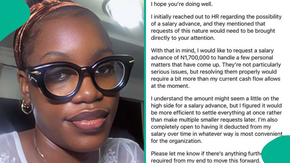 Nigerian lady react after her employee askes for huge salary advance of N1.7 million