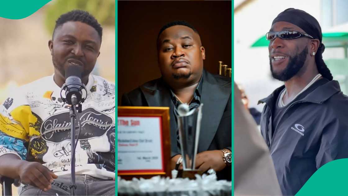 Cubana Chiefpriest's cousin apologises after collecting money from Burna Boy. Cubana Chiefpriest's cousin apologises after collecting money from Burna Boy.