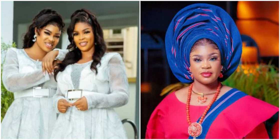 Eniola Ajao and her twin sister Eniola Ajao and her twin sister