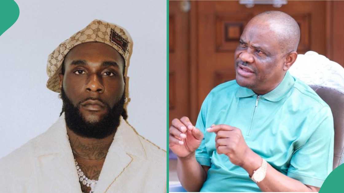  Burna Boy reacts to claims of collecting money from Wike.