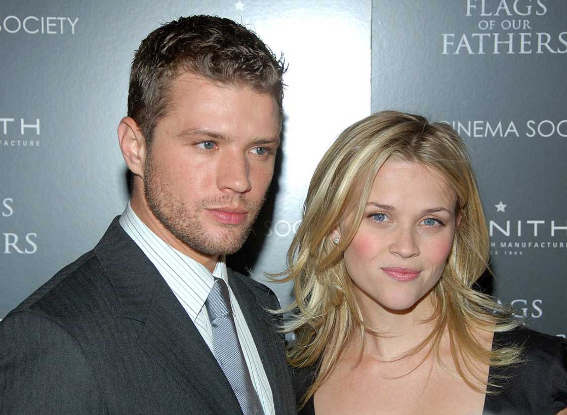 Ryan Phillippe and Reese Witherspoon in New York City, New York, United States.