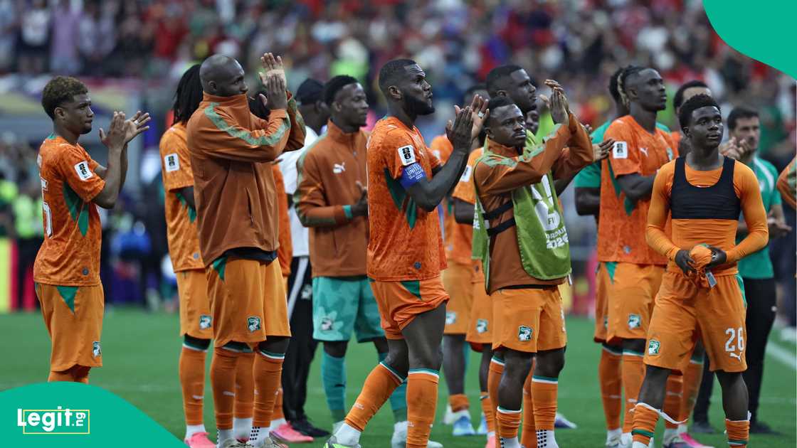 Ivory Coast's players react after being eliminated by Norway in the FIFA World Cup 2026. Photo by Aric Becker Ivory Coast's players react after being eliminated by Norway in the FIFA World Cup 2026. Photo by Aric Becker