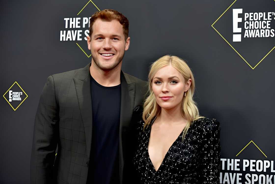 Colton Underwood and Cassie Randolph in Santa Monica, California.