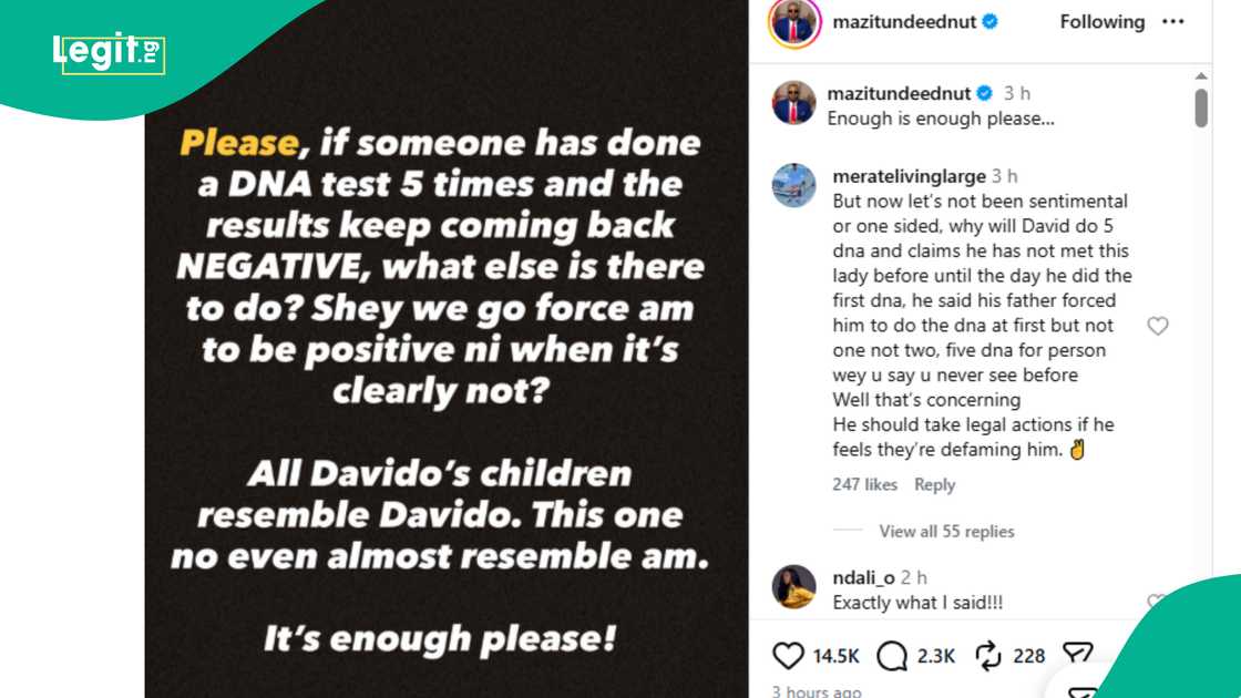 Tunde Ednut blasts paternity claims against Davido as he defends singer. Tunde Ednut blasts paternity claims against Davido as he defends singer.