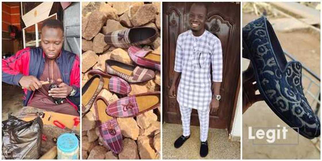 Adeola Mufeed: Young varsity graduate exploring shoes making because he doesn't want to look for job Adeola Mufeed: Young varsity graduate exploring shoes making because he doesn't want to look for job