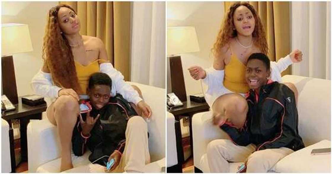 Billionaire wife Regina Daniels catches up with junior sister, shares fun photos