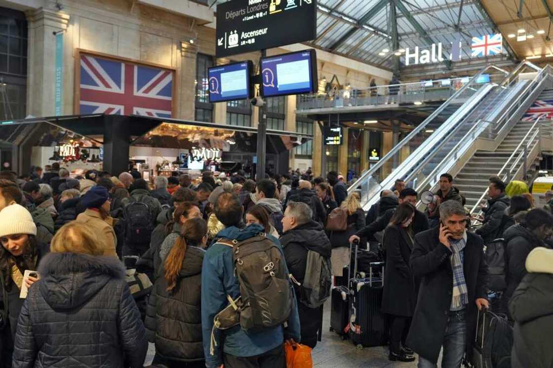 There were scenes of chaos as frustrated passengers waited for trains There were scenes of chaos as frustrated passengers waited for trains