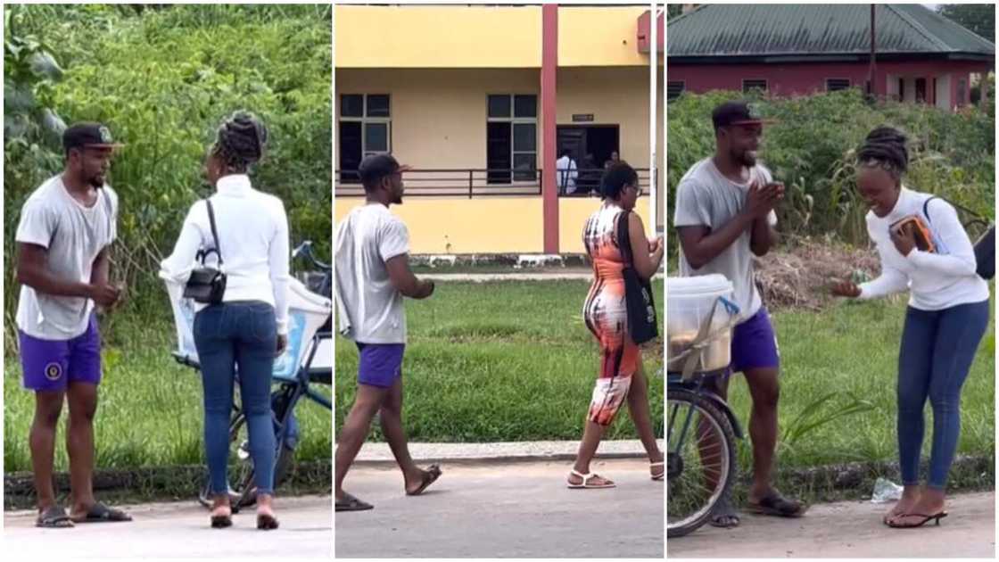 Speaking to strangers/Ladies ignored man. Speaking to strangers/Ladies ignored man.