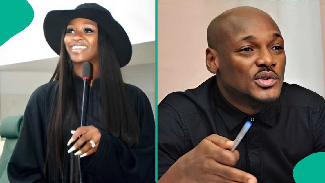 Natasha Osawaru expresses her love for 2Baba's hit songs.