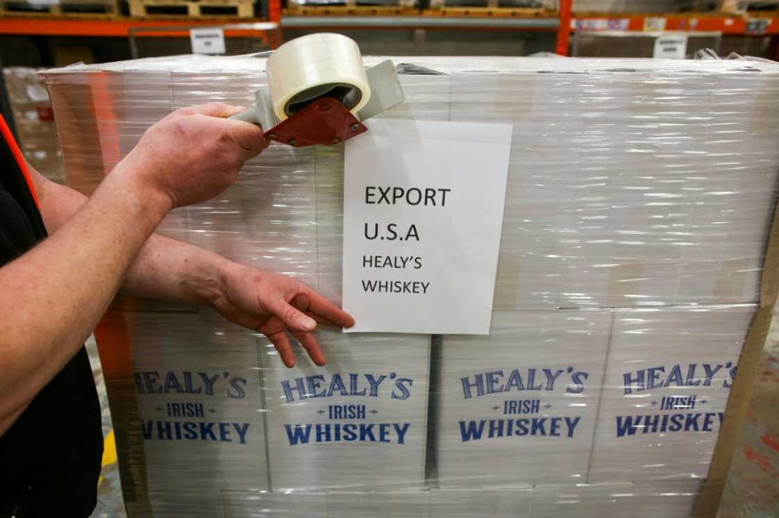 The US market makes up 40 percent of Irish whiskey exports The US market makes up 40 percent of Irish whiskey exports