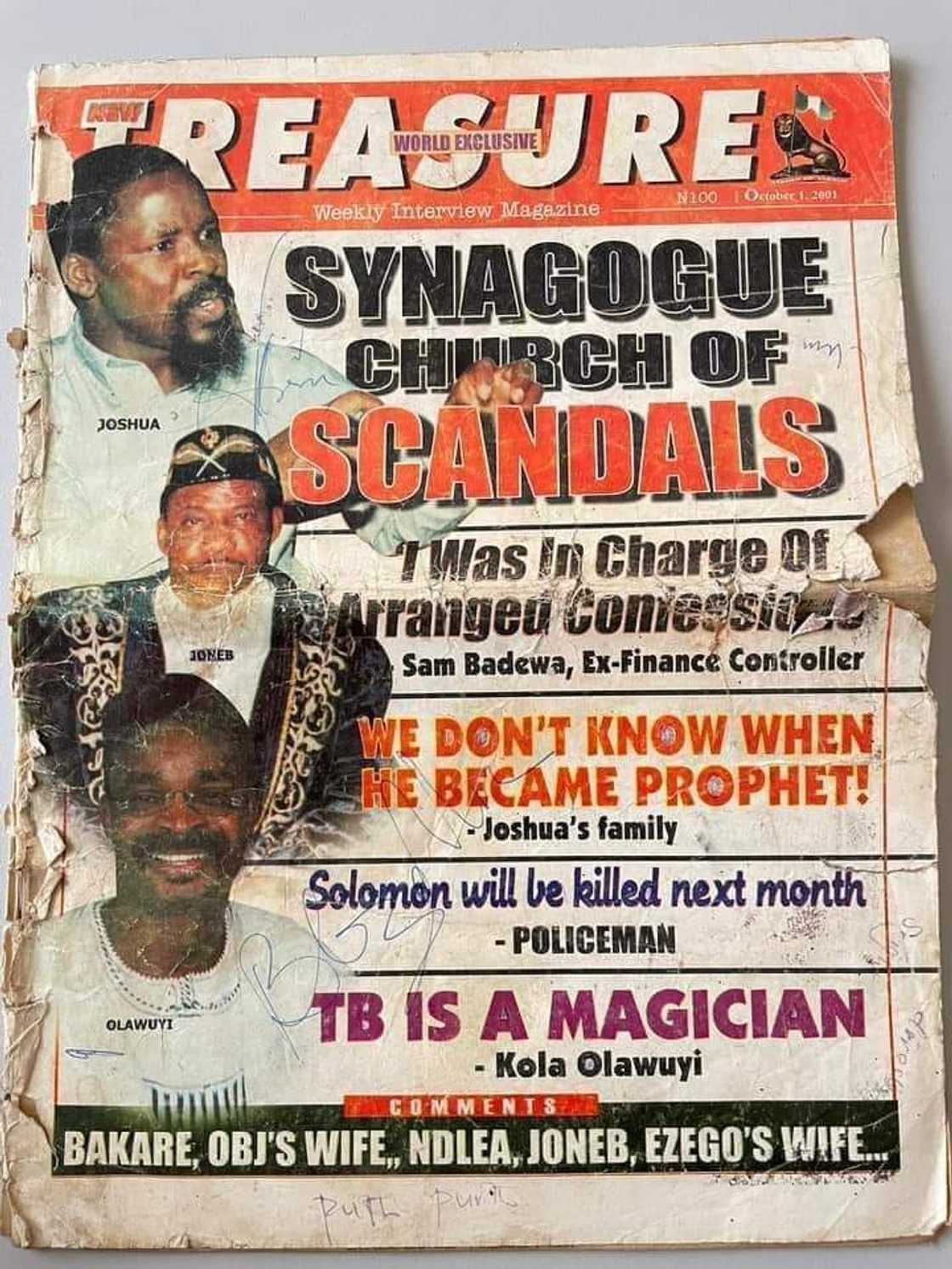 Kolawole Olawuyi alleged that TB Joshua was a magician Kolawole Olawuyi alleged that TB Joshua was a magician