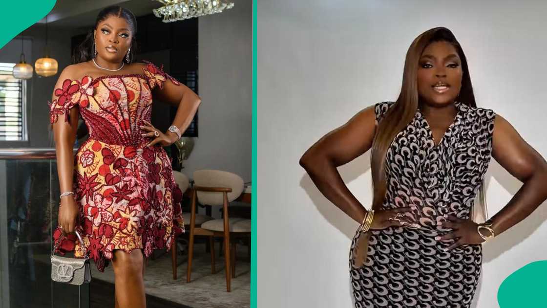 Funke Akindele shows off new body. Funke Akindele shows off new body.