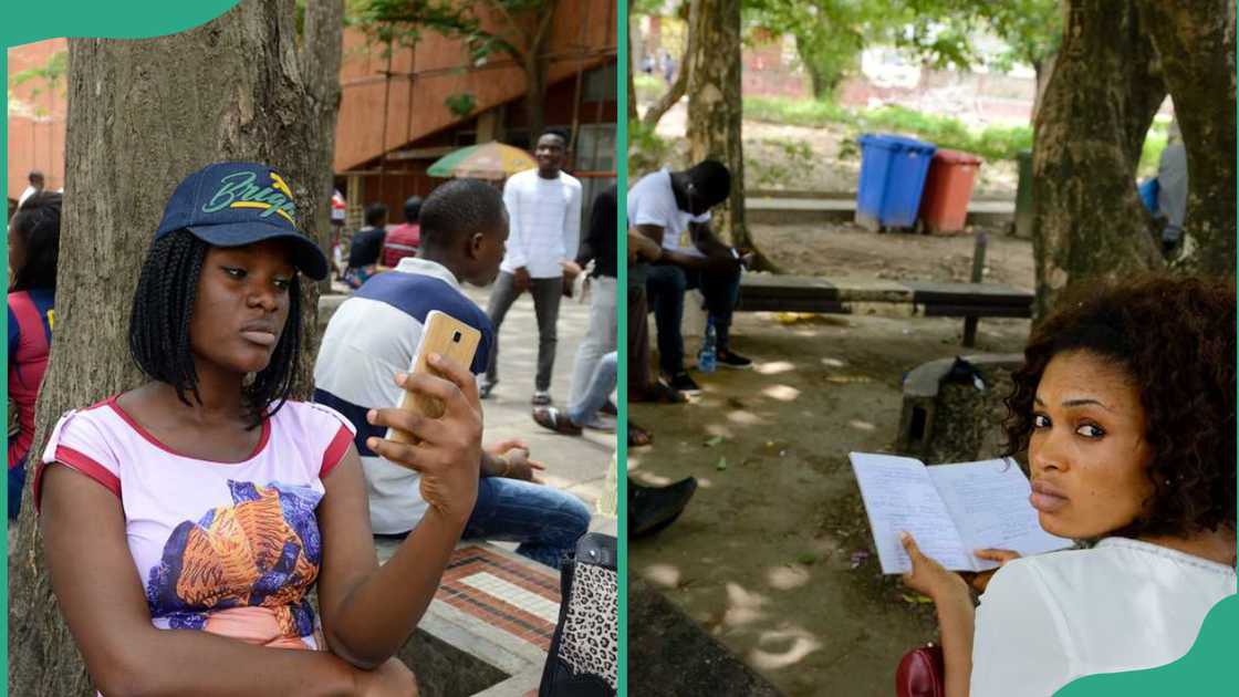 Students in Lagos university on March 10, 2016