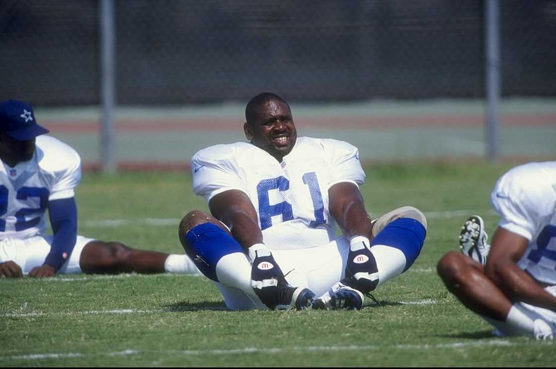 Offensive lineman Nate Newton at the Midwestern State University in Wichita Falls, Texas Offensive lineman Nate Newton at the Midwestern State University in Wichita Falls, Texas
