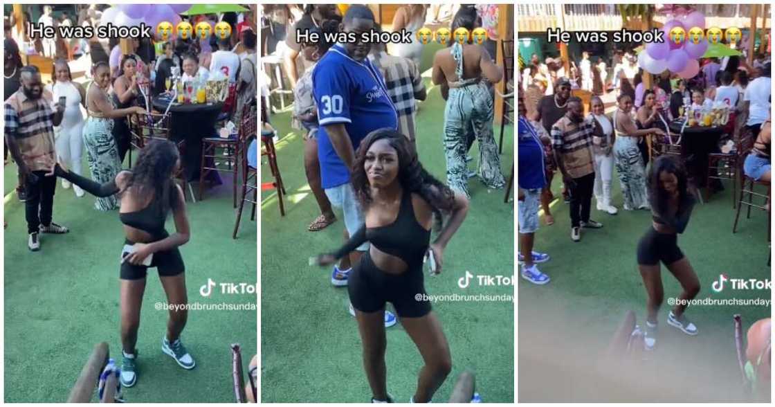 Petite lady dances, petite lady steals show at party