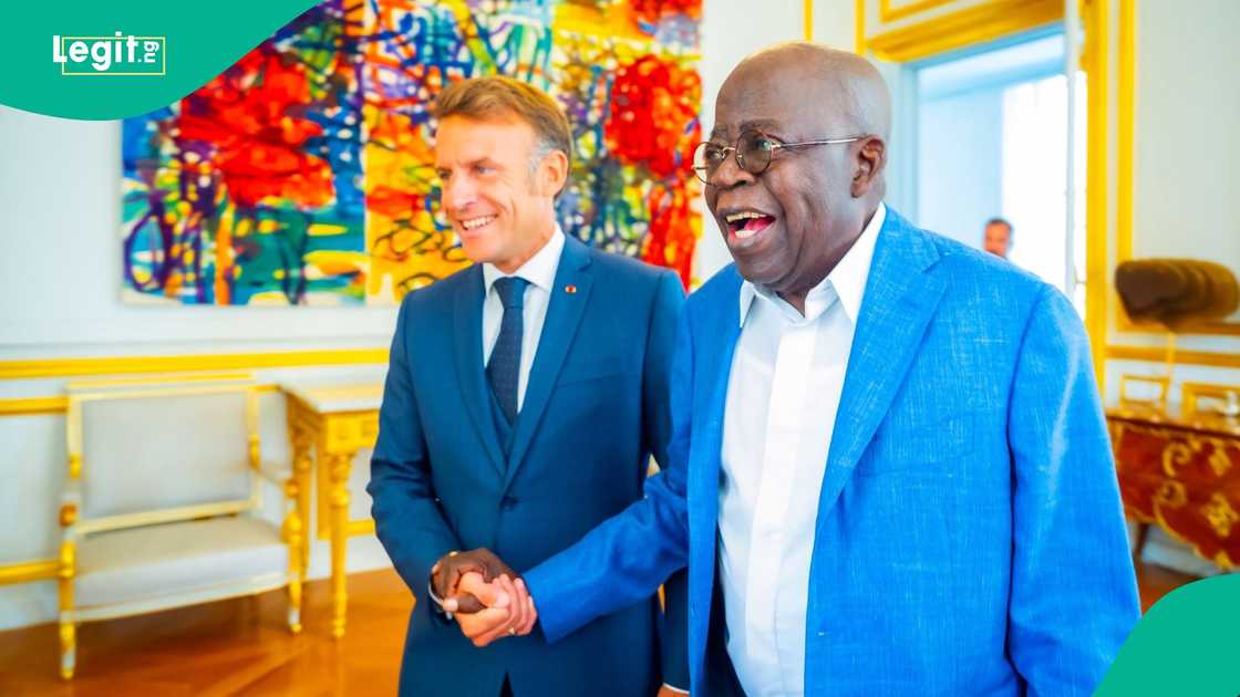 President Bola Tinubu has met with his French counterpart, Emmanuel Macron.