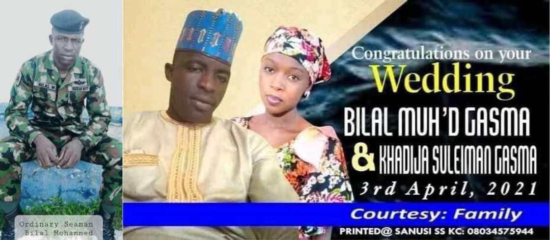 Sace daliban Kaduna: Yadda aka kashe sojan ruwa wata uku bayan aurensa Sace daliban Kaduna: Yadda aka kashe sojan ruwa wata uku bayan aurensa