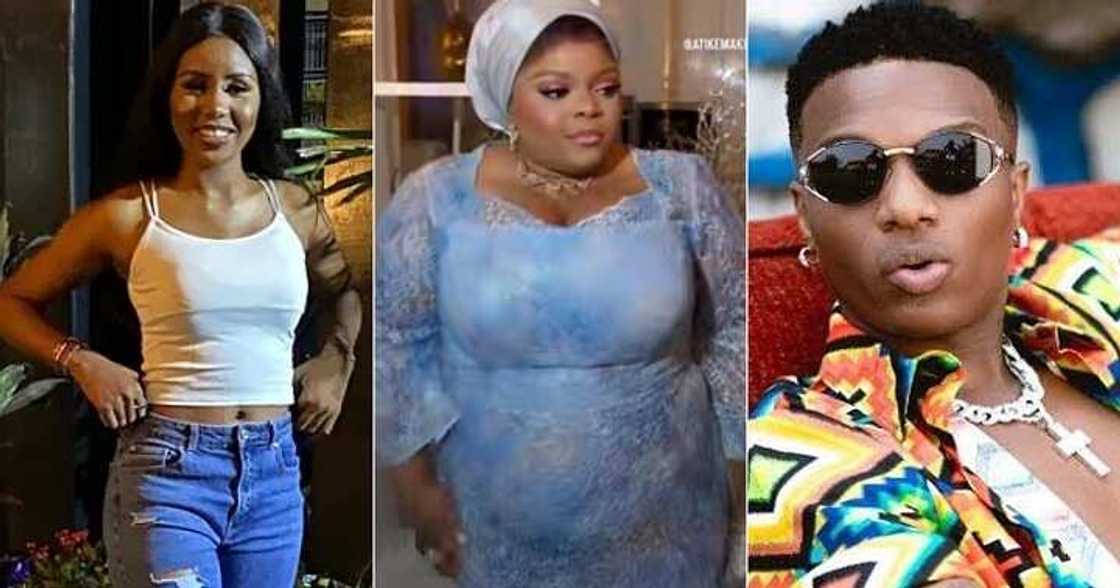 Wizkid's sister's make-up artist dances in joy Wizkid's sister's make-up artist dances in joy