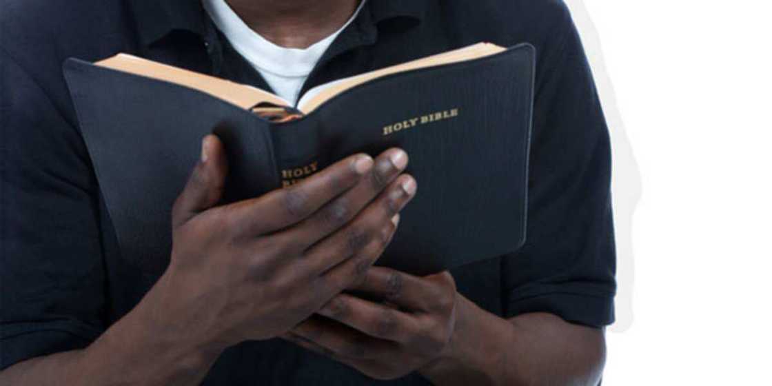 A man with Bible A man with Bible