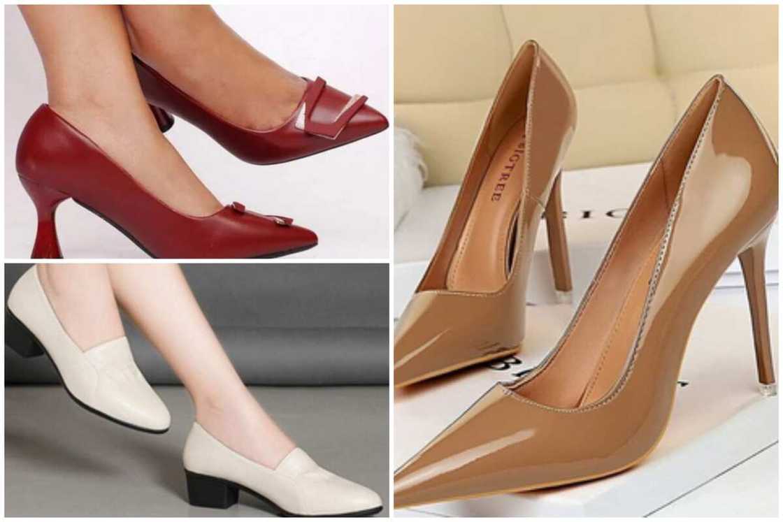 Collection of ladies' official shoes Collection of ladies' official shoes