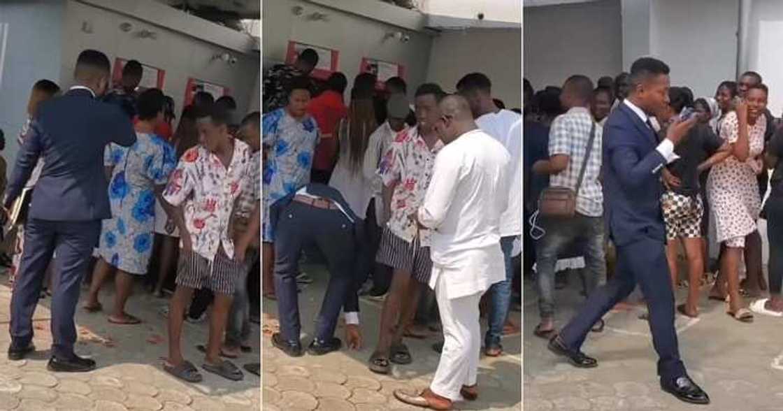 Condoms fall off pastor's pocket Condoms fall off pastor's pocket