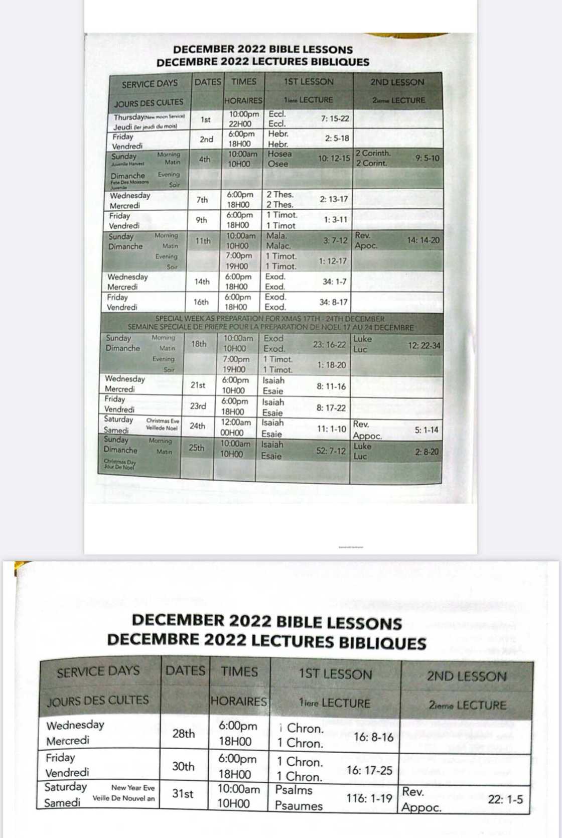 Celestial Church of Christ Bible lessons November 2022 Celestial Church of Christ Bible lessons November 2022