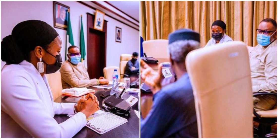 Taooma and VP Osinbajo Taooma and VP Osinbajo