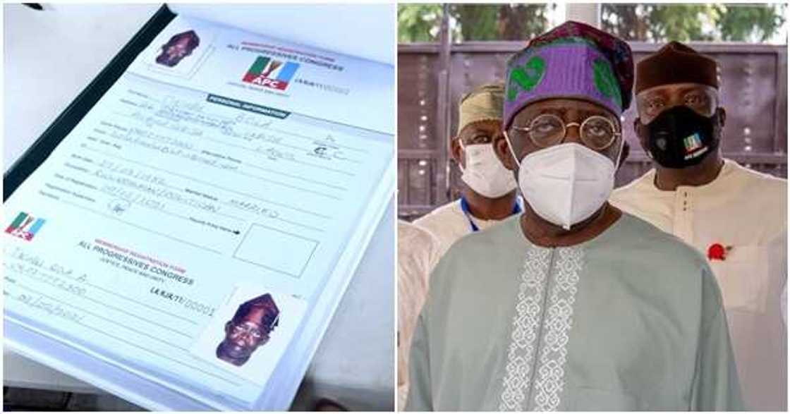 APC reacts to error on Bola Tinubu’s membership registration form