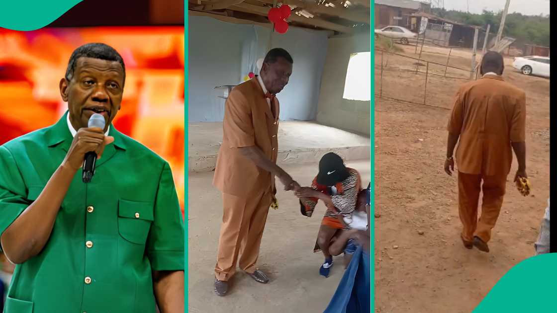 Pastor Adeboye visits small RCCG parish.