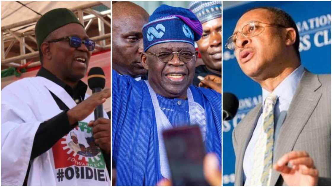 Pat Utomi/Bola Tinubu/Peter Obi/APC/Atiku Abubakar/May 29/2023 Election/PDP/Labour Party Pat Utomi/Bola Tinubu/Peter Obi/APC/Atiku Abubakar/May 29/2023 Election/PDP/Labour Party