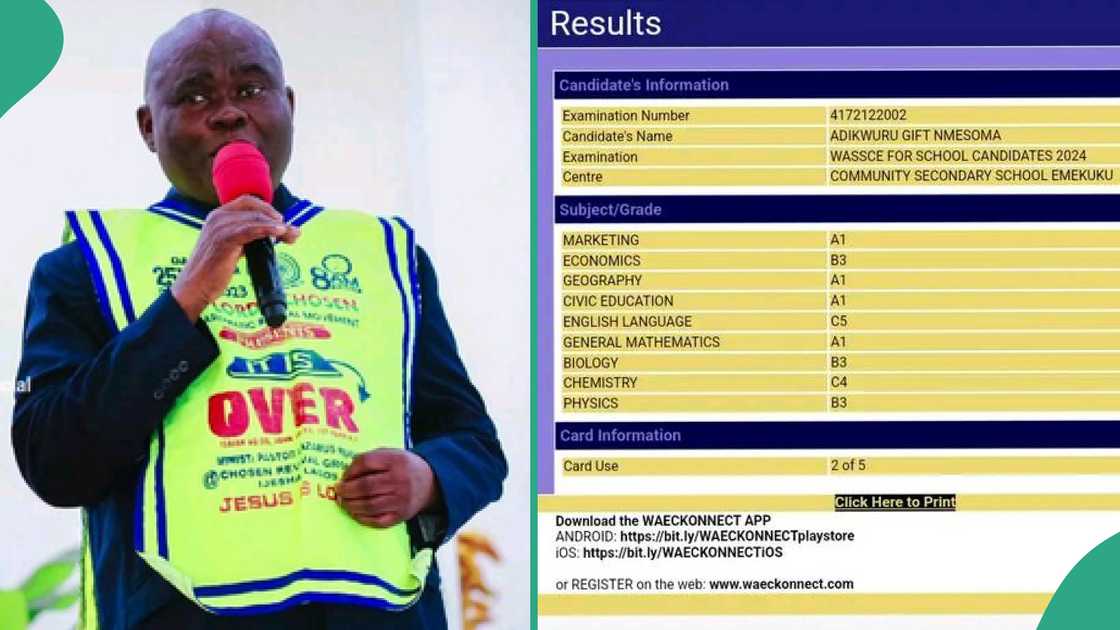 Reactions trail WAEC result of Lord's Chosen church member Reactions trail WAEC result of Lord's Chosen church member
