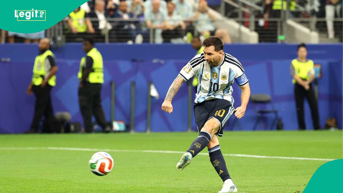 Lionel Messi misses the penalty kick against Austria at Dallas Stadium on June 22, 2026. Photo by Charlotte Wilson Lionel Messi misses the penalty kick against Austria at Dallas Stadium on June 22, 2026. Photo by Charlotte Wilson