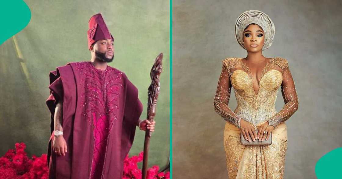 Chivido: Davido's big sister Sharon storms wedding.