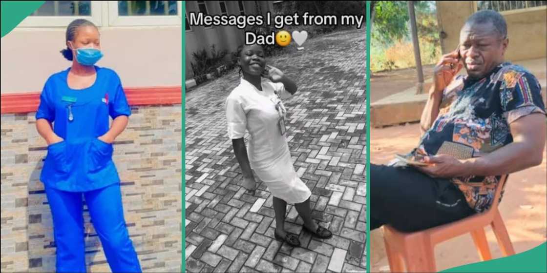 Lady shares messages from biological father