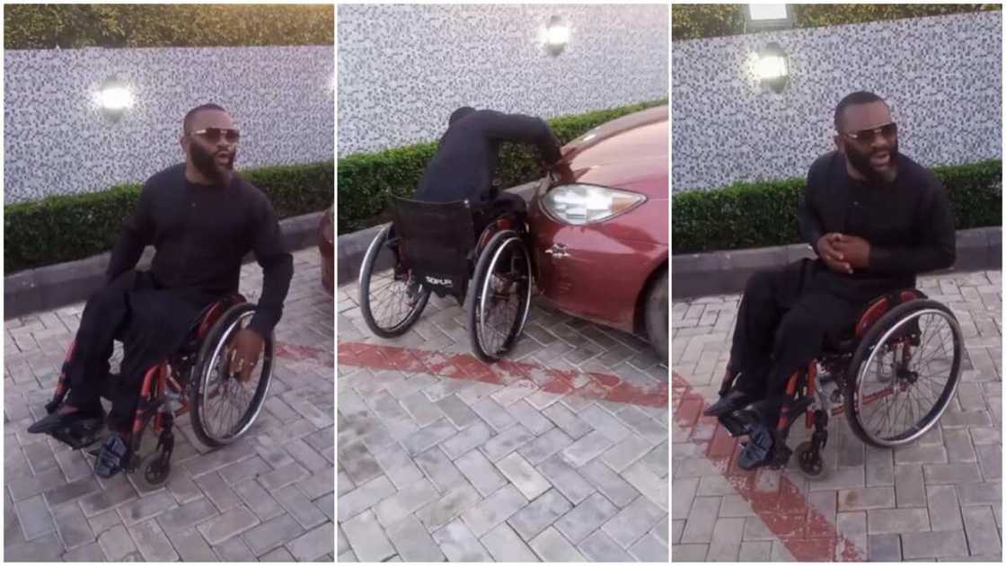 Disabled people in Nigeria/the man said he doesn't want healing. Disabled people in Nigeria/the man said he doesn't want healing.