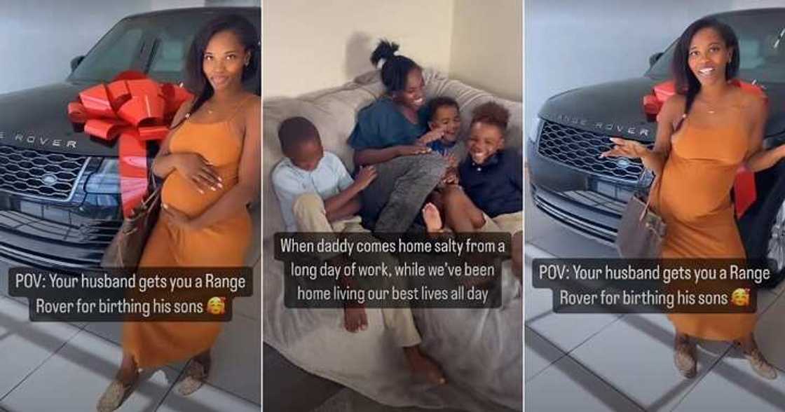 Man buys wife an Range Rover as push gift Man buys wife an Range Rover as push gift