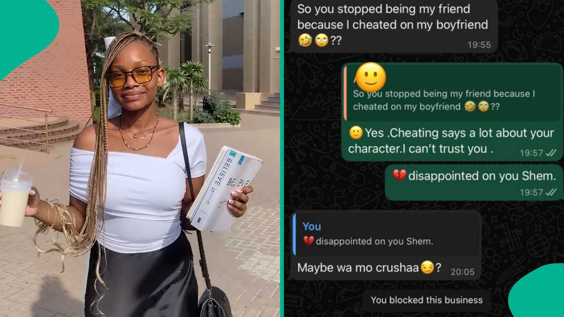 Reactions as lady ends friendship with her friend who cheated on her boyfriend Reactions as lady ends friendship with her friend who cheated on her boyfriend