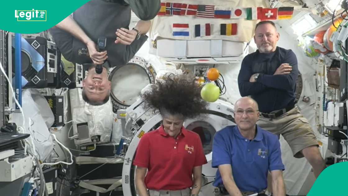 NASA astronaut, Nick Hague seen in space alongside Sunita Williams.