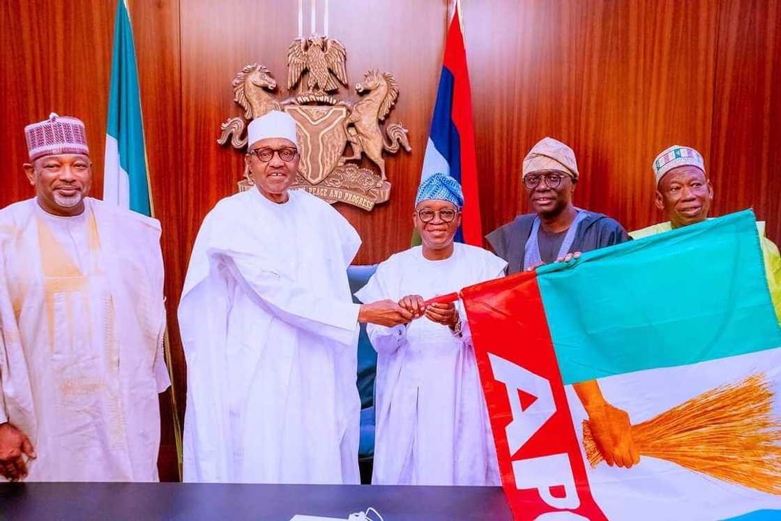 Buhari, Oyetola, APC cheifatins Buhari, Oyetola, APC cheifatins