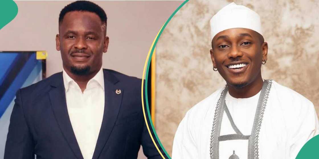 Zubby Michael and Timini on Ebuka's show. Zubby Michael and Timini on Ebuka's show.
