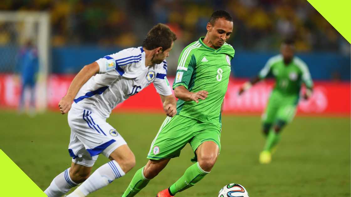 Osaze Odemwingie, Nigeria, Bosnia and Herzegovina, 2014 FIFA World Cup, Brazil.