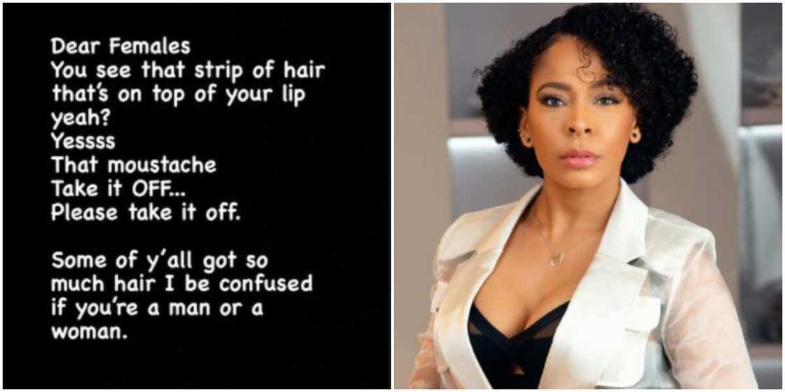 BBNaija's Tboss slams women with moustache, says she gets confused trying to figure if they are men or women BBNaija's Tboss slams women with moustache, says she gets confused trying to figure if they are men or women