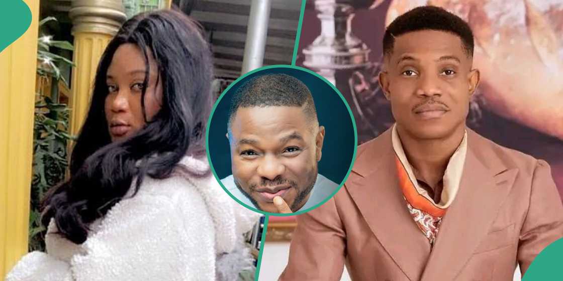 Esther Nwachukwu slams Pastor Jerry Eze over his reaction to criticism. Esther Nwachukwu slams Pastor Jerry Eze over his reaction to criticism.