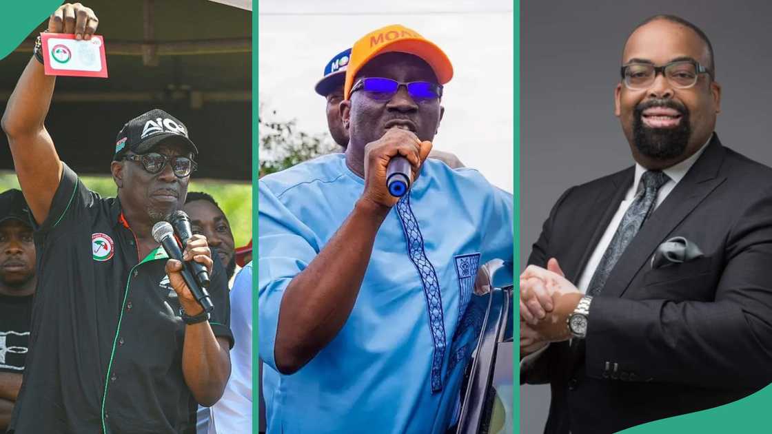 Olumide Akpata of Labour Party, Asue Ighodalo of PDP and Monday Okpebholo of APC all need to win the Saturday, September 21, governorship election in Edo state. Olumide Akpata of Labour Party, Asue Ighodalo of PDP and Monday Okpebholo of APC all need to win the Saturday, September 21, governorship election in Edo state.