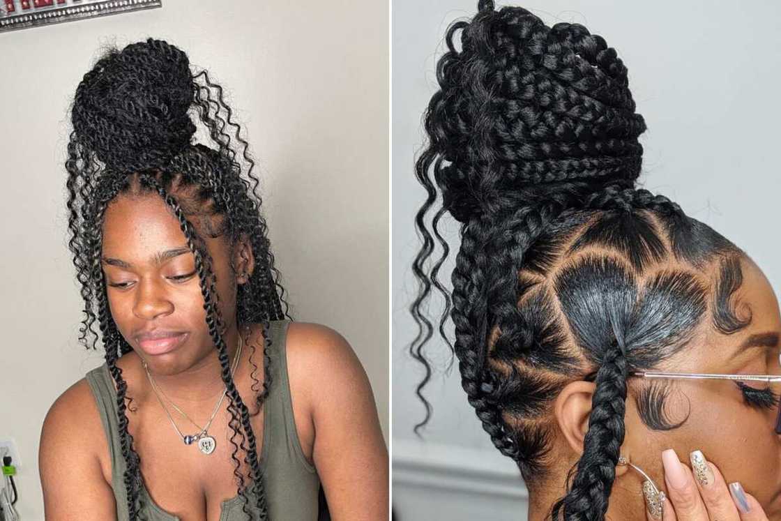 knotless braids with curls at the end knotless braids with curls at the end